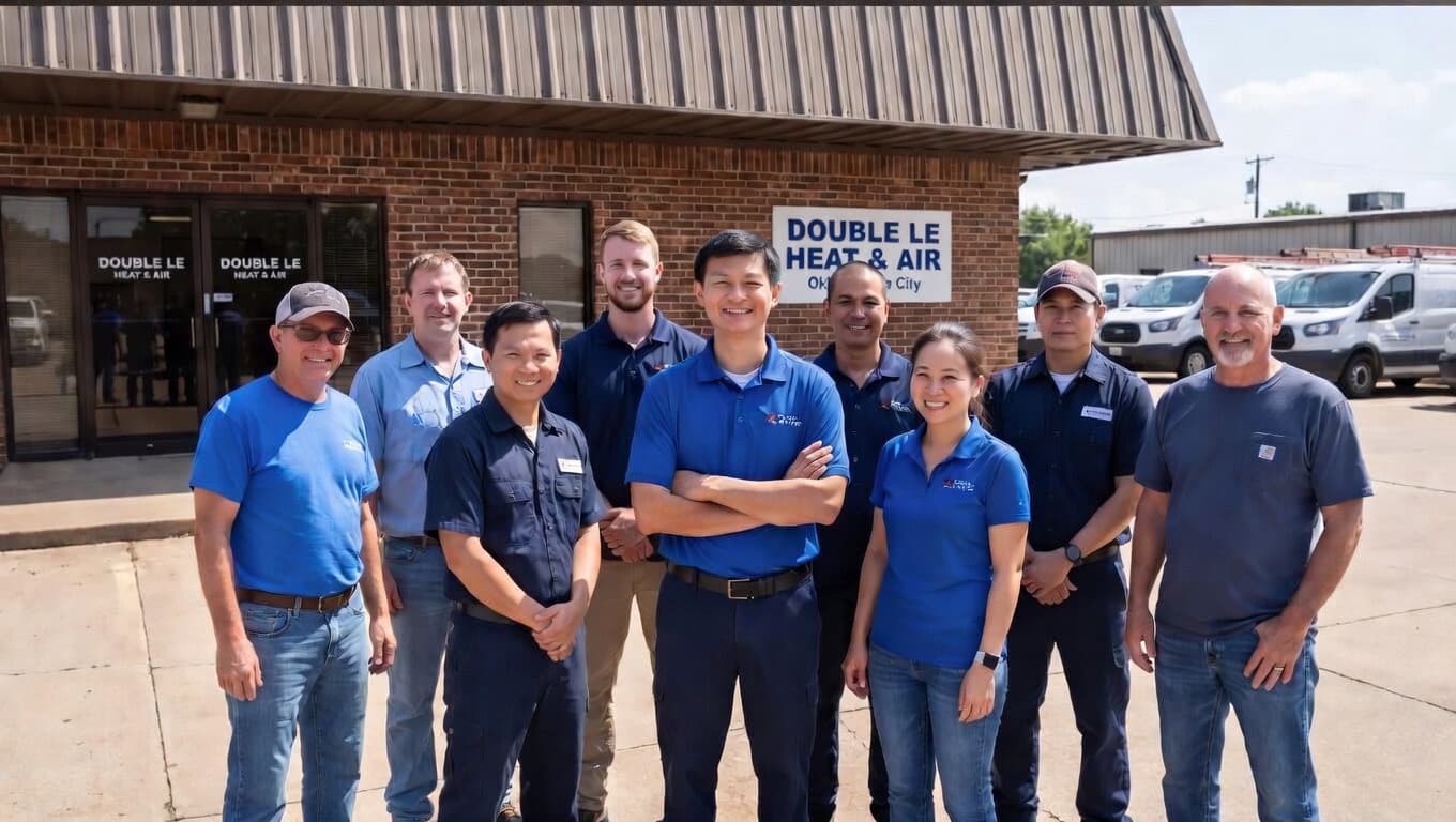 Double Le HVAC team