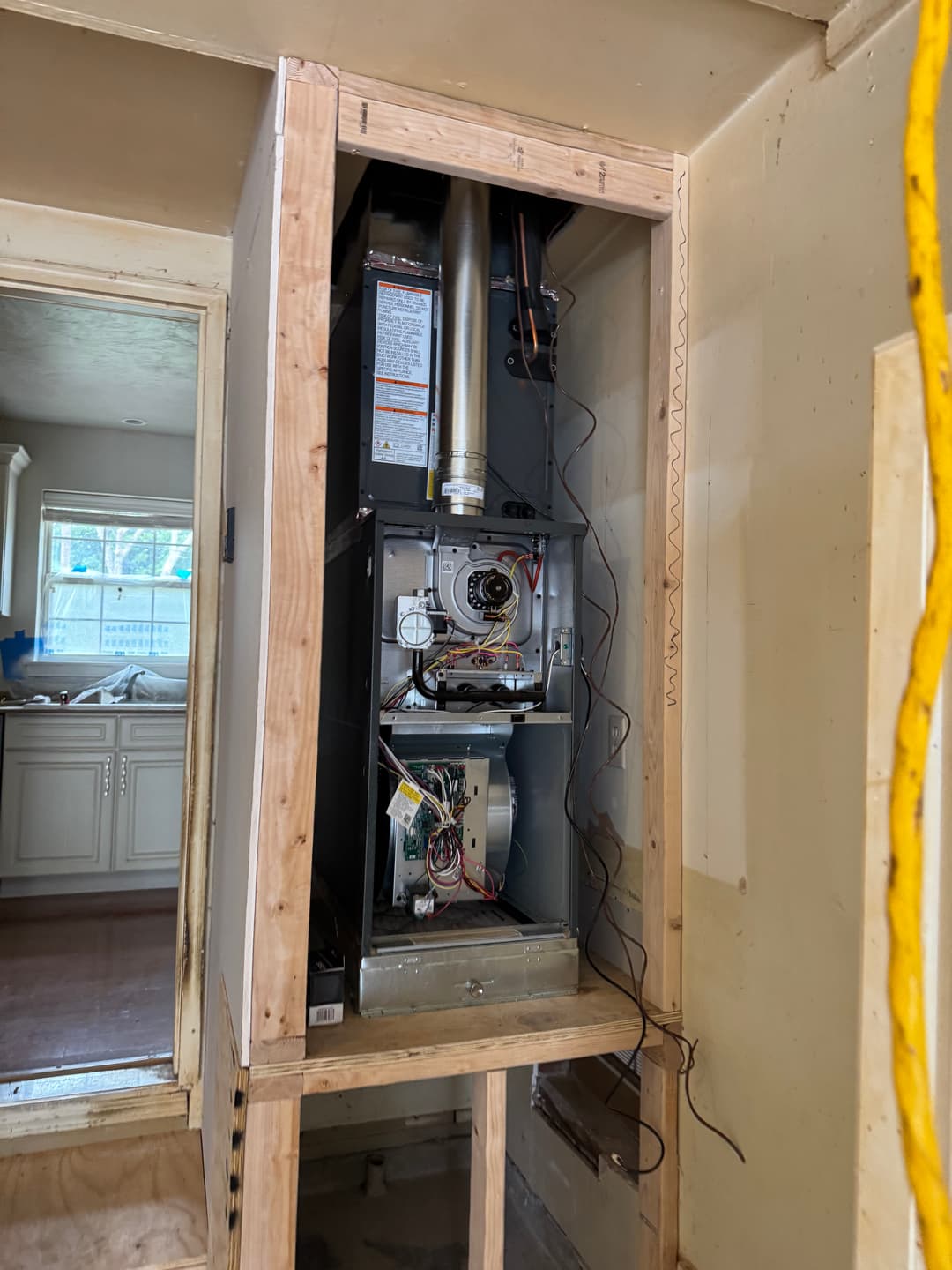 New furnace and coil install in Oklahoma city